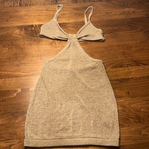 Tan beach dress